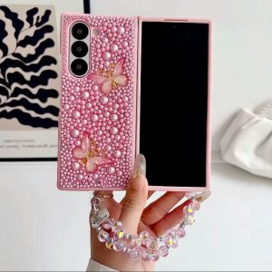 Butterfly Pearl Bedazzled Cover With Tassel