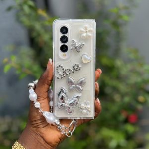 TPU Transparent Bedazzled Cover for Fold 4/5/6 and Flip 3/4