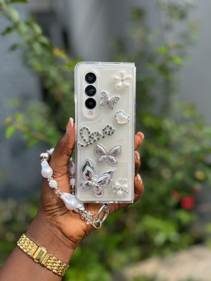 TPU Transparent Bedazzled Cover for Fold 4/5/6 and Flip 3/4