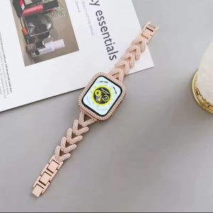 Adjustable glitter band with matching guard
